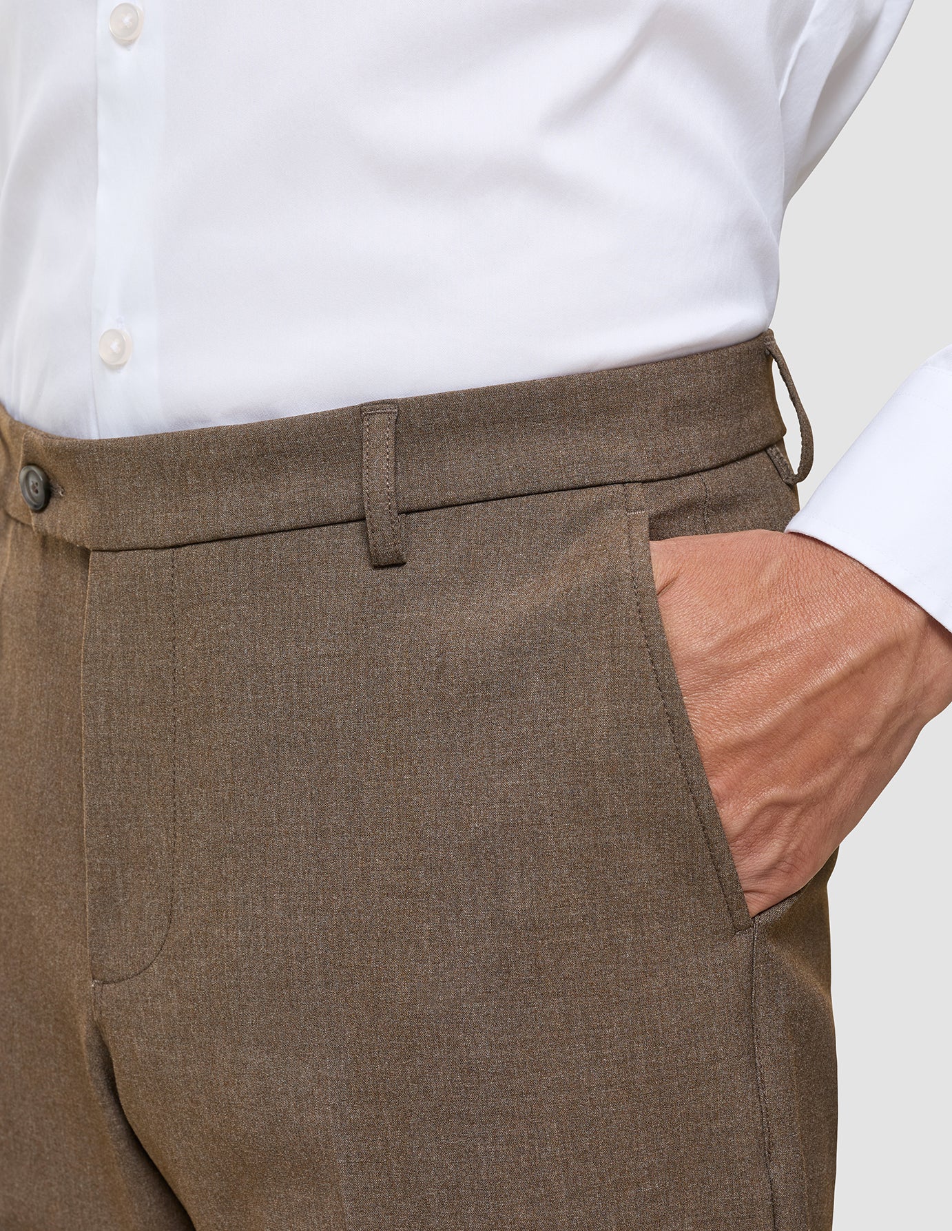 Essential Suit Saddle Brown Melange
